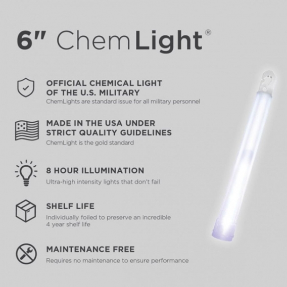 leuchtstab Chemlight 15 cm weiß