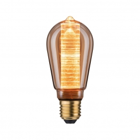 More about Paulmann LED E27 Leuchtmittel Innerglow in Gold ST64 3,6W 120lm Ringmuster