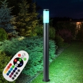 RGB LED Stehleuchte, Edelstahl, anthrazit, H 110 cm