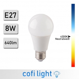 More about 10 Stück Forever Light E27 LED A60 8W Glühbirne Lampe 4500K Neutralweiß 640 Lumen Leuchtmittel Strahler Glühlampe