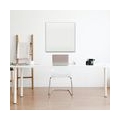 Glas-Magnettafel 80x80 Quadratisch Wand mit Zubehör Whiteboard Küche Weiß Büro