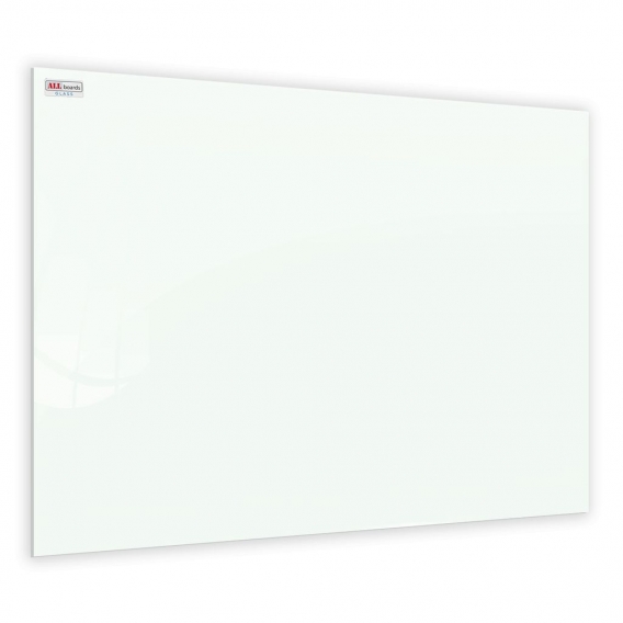 ALLboards Glasboard Magnetisch Weiß 100x80cm, Rahmenlos, Glastafel, Magnettafel, Gehärtetes Glas