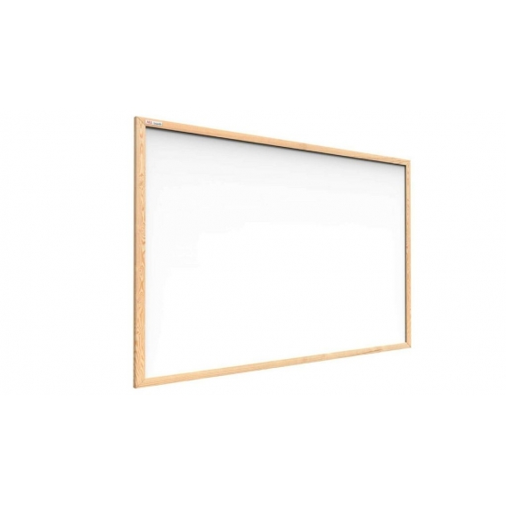 ALLboards Whiteboard mit Holzrahmen 80x50cm Magnettafel Weiß Magnetisch, Trocken Abwischbar
