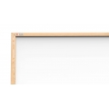 ALLboards Whiteboard mit Holzrahmen 80x50cm Magnettafel Weiß Magnetisch, Trocken Abwischbar