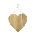 Herzhänger 'Tafel' rustikale Herz Deko, Wanddeko aus Holz mit Kreidetafel