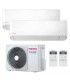 Toshiba Dual Split Klimaanlage Seiya 9000BTU+9000BTU 2,5kW+2,5kW A++/A+ R32