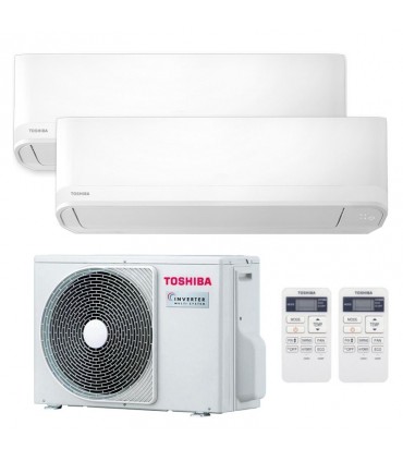 Toshiba Dual Split Klimaanlage Seiya 9000BTU+9000BTU 2,5kW+2,5kW A++/A+ R32