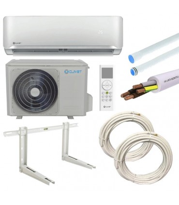 Clivet Klimaanlage Essential 2 3,5 KW 12000BTU A++/A+ R32 mit Montage-KIT