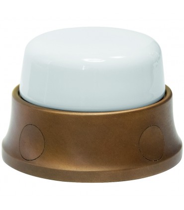 Abzweigdose aus Porzellan und Messing Gambarelli 31.510.00