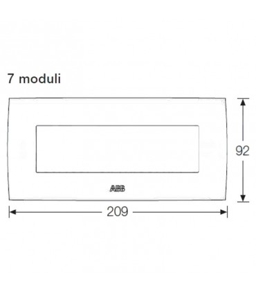 Abb Chiara Platte 7 Module Stein 2CSK0703CH