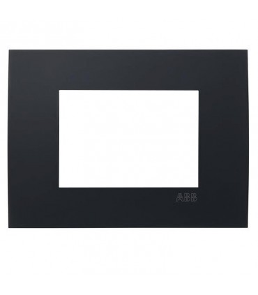 Abb Abdeckrahmen Etik Square Mylos 3 Module schwarz 2CSY0300QEP