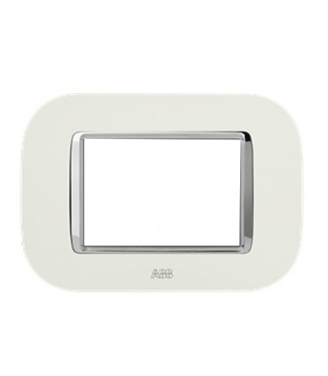 Abb Abdeckrahmen Velvet Mylos 3 Module weiß 2CSY0324RMP