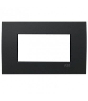 Abb Abdeckrahmen Etik Square Mylos 4 Module schwarz 2CSY0400QEP