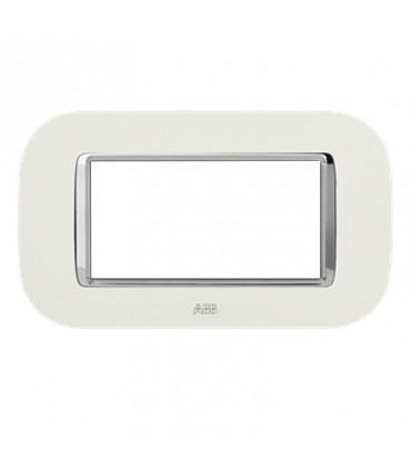 Abb Abdeckrahmen Velvet Mylos 4 Module weiß 2CSY0424RMP