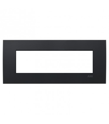 ABB Etik Square Mylos Abdeckrahmen 7 Module schwarz 2CSY0700QEP