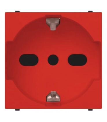 ABB bivalente Schuko-Steckdose Mylos 16A P30/17 Rot 2P+E 2CSY1110MR