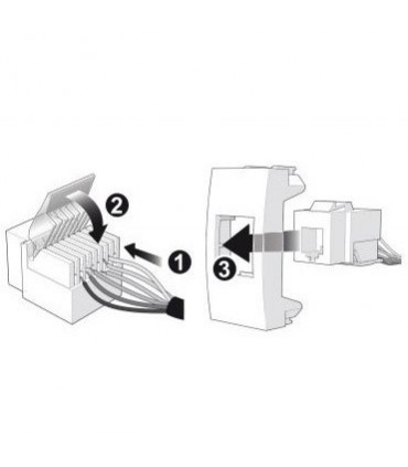 Abb Mylos RJ11-Telefonbuchse  2CSY1121MC