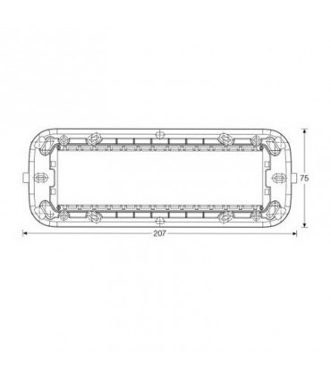 Abb Mylos Halterung 7 Module 2CSY1607MY