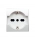 Presa elettrica schuko unel Ave Domus Sistema 44 10/16A universale 441090/15TS