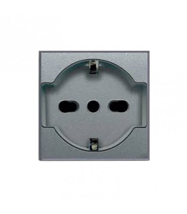 Schuko-steckdose Ave Allumia System 44 Uuniversale Unel Bypass 10/16A 443090/15TS