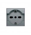 Schuko-steckdose Ave Allumia System 44 Uuniversale Unel Bypass 10/16A 443090/15TS