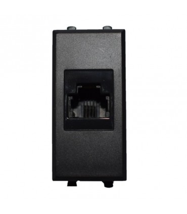 Telefonanschluss Ave Tekla RJ11 farbe schwarz 1 modul 445024