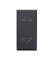 Schalter Eve Tekla 1P 10AX 3 stellungen farbe schwarz 1 modul 445051