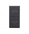 Schalter Eve Tekla 1P 10AX 3 stellungen farbe schwarz 1 modul 445053