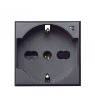 Schuko-steckdose Ave Tekla bypass 10/16A farbe schwarz 445090/15TS