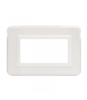 Abdeckrahmen Ave Personal System 44 technopolymer 4 module, weiß 44P04B