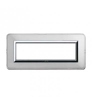 Abdeckrahmen Ave Personal System 44 technopolymer 7 module aluminium natur 44P07ALS