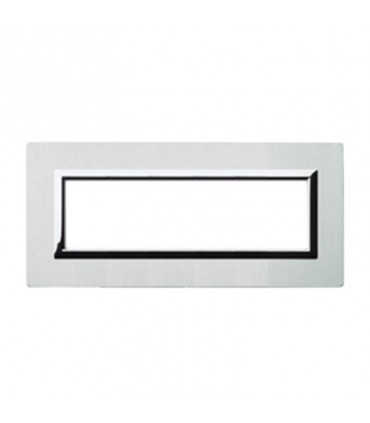 Abdeckrahmen Ave Wahre System 44 Aluminium 7 module, aluminium natur, gebürstet 44PA7ALS