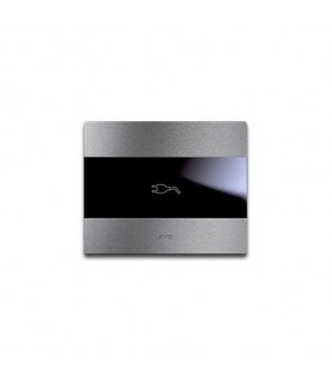 Abdeckrahmen Ave Touch S44 rutsche aluminium 44PATCS3ALS