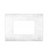 Abdeckrahmen Ave YOUNG44 farbe weiß 3D 3 plätze 44PJ03B/3D