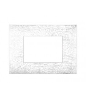 Abdeckrahmen Ave YOUNG44 farbe weiß 3D 3 plätze 44PJ03B/3D
