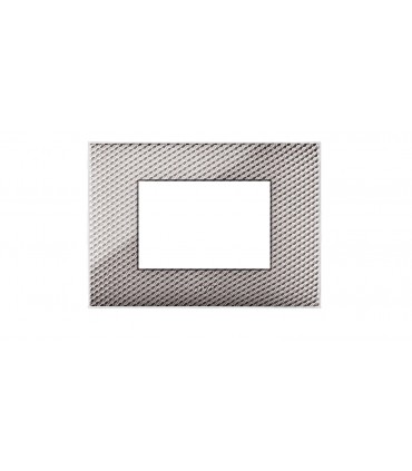 Abdeckrahmen Ave YOUNG44 farbe kohle klar 3 plätze 44PJ03CBC/3D