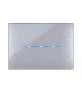Abdeckrahmen Ave YOUNGTOUCH farbe grau metallic touch 3 plätze 44PJTC3GM
