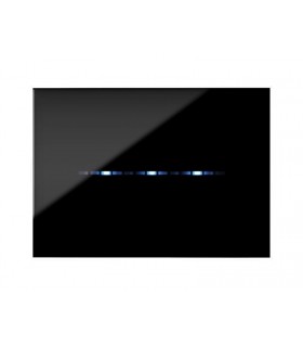 Abdeckrahmen Ave YOUNGTOUCH farbe absolute black touch 3 plätze 44PJTC3NAL