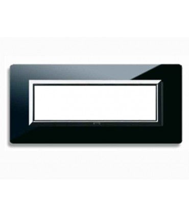 Abdeckrahmen Ave Wahre System 44 Glas 7 modulen, die absolutes schwarz 44PV7NAL