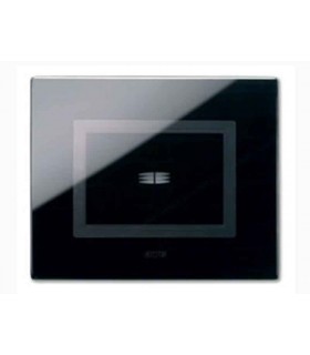 Abdeckrahmen Ave Touch glas-3-module Für 1-befehl zu verschwinden farbe Schwarz hochglanz-finish 44PVTC01NAL