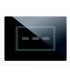 Abdeckrahmen Ave Touch glas 3 module Für 3 bedienelemente versenkbare farbe Schwarz hochglanz-finish 44PVTC3NAL