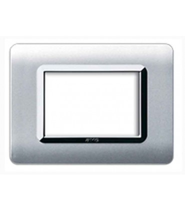 Abdeckrahmen Ave Technopolymer System 44 Alu-rahmen chrom-3 module 44PY03ALS