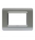 Ave Sistema 44 Platte Tecnopolymer 3 Module matt silber 44PY03AO