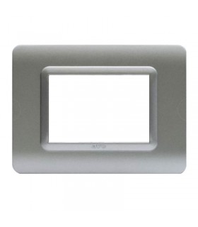 Ave Sistema 44 Platte Tecnopolymer 3 Module matt silber 44PY03AO