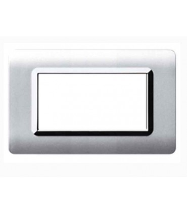 Abdeckrahmen Ave Technopolymer System 44 Alu-rahmen verchromt 4 module 44PY04ALS