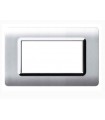 Abdeckrahmen Ave Technopolymer System 44 Alu-rahmen verchromt 4 module 44PY04ALS