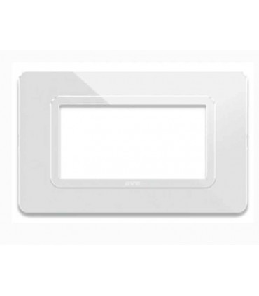 Abdeckrahmen Ave Technopolymer System 44 Weiß rahmen weiß 4 module 44PY04B