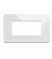 Abdeckrahmen Ave Technopolymer System 44 Weiß rahmen weiß 4 module 44PY04B