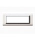 Abdeckrahmen Ave Technopolymer System 44 Weiß chromeinfassung 7 module 44PY07BLC