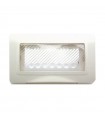 Plaque Selbsttragende Ave system 44, IP55 4 Module, Weiß 44SP04B